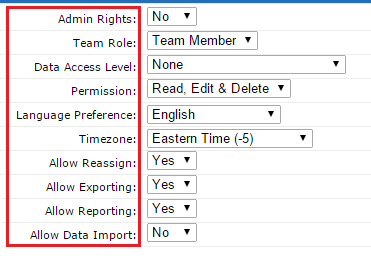 data access level