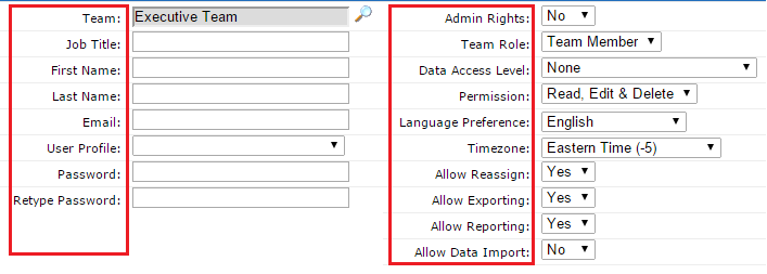 user roles