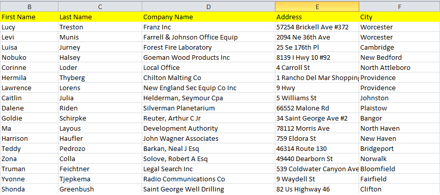 spreadsheet