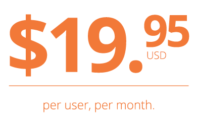 $19.95 per user per month
